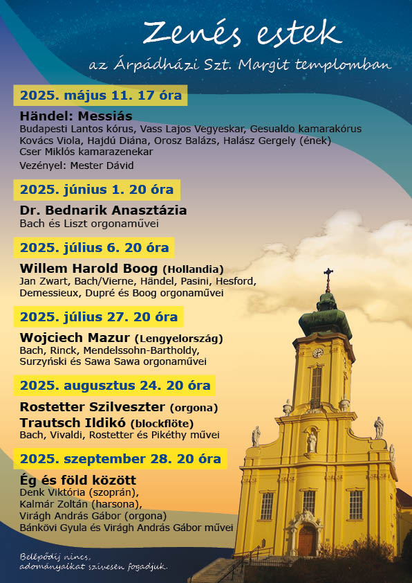 Zenés estek 2025